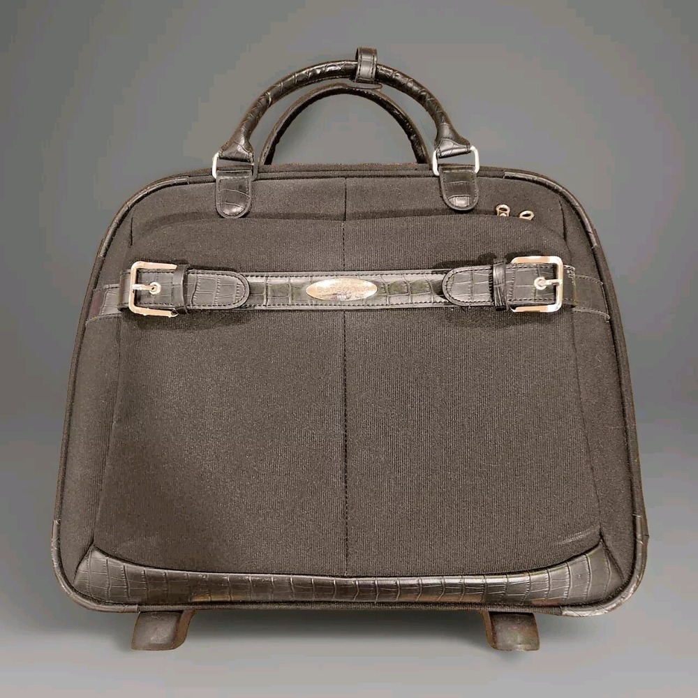 Samsonite Roller Bag Black Overnight Suitcase Briefcase Luggage